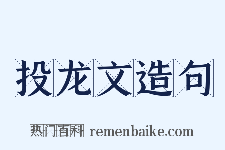 投龙文造句是什么意思的图片